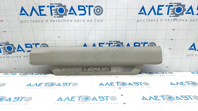 Front right door sill trim Lexus RX350 RX450h 10-12 gray, with chrome trim, worn, bumps on chrome