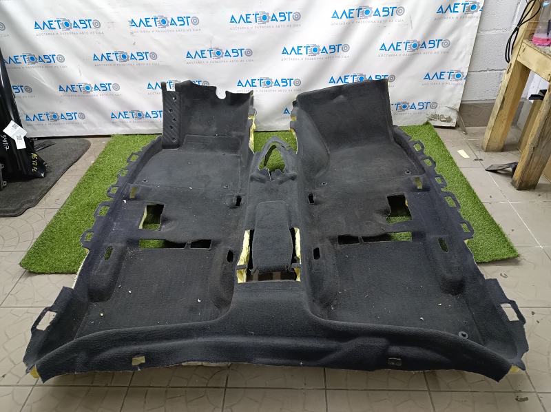 Floor covering Audi A6 C7 12-18 black, for dry cleaning, tears