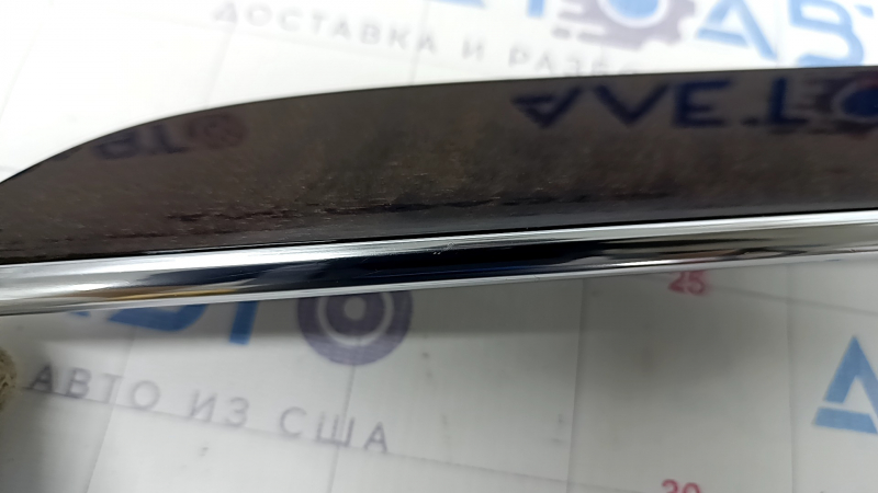 Front panel trim right Volvo XC90 16-22 wood, gloss, with backlight, scratches