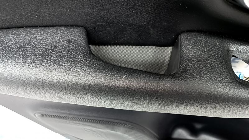 Door trim card rear left Volvo XC90 16-22 leather black, wood insert, without curtain, scratches, tears