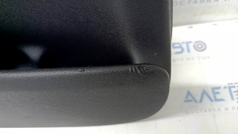 Door trim card rear left Volvo XC90 16-22 leather black, wood insert, without curtain, scratches, tears