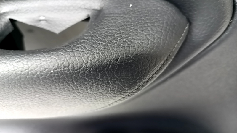 Door trim card rear left Volvo XC90 16-22 leather black, wood insert, without curtain, scratches, tears