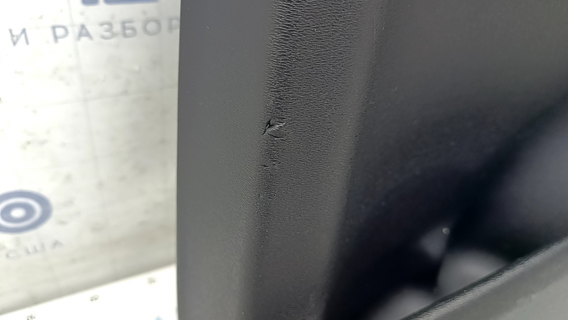 Door trim card rear right Volvo XC90 16-22 leather black, wood insert, without curtain, scratches, tears