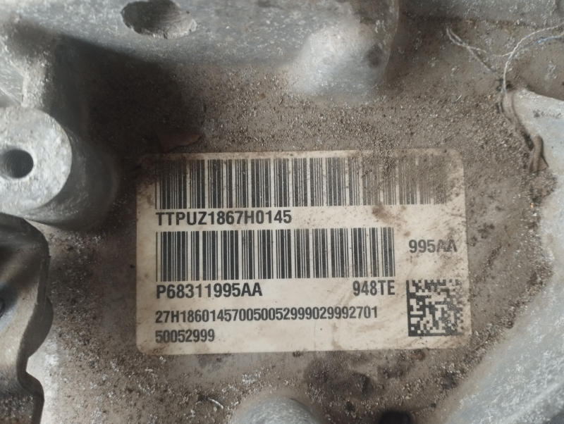 Automatic transmission assembly Jeep Renegade 15- AWD 948TE 70k, driftwood, emulsion, for spare parts