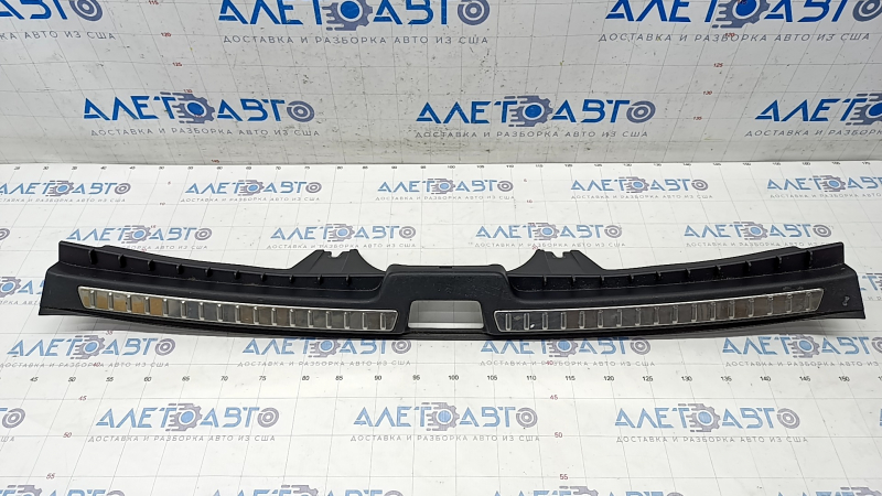Volvo XC90 16-22 black boot opening trim with metal inserts, scratches