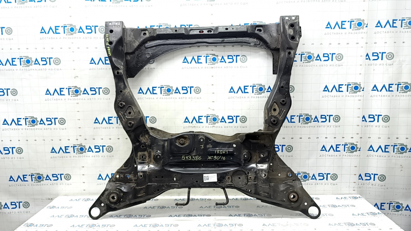 Front subframe Volvo XC90 16-22 without air suspension, rusty, cracked silent blocks