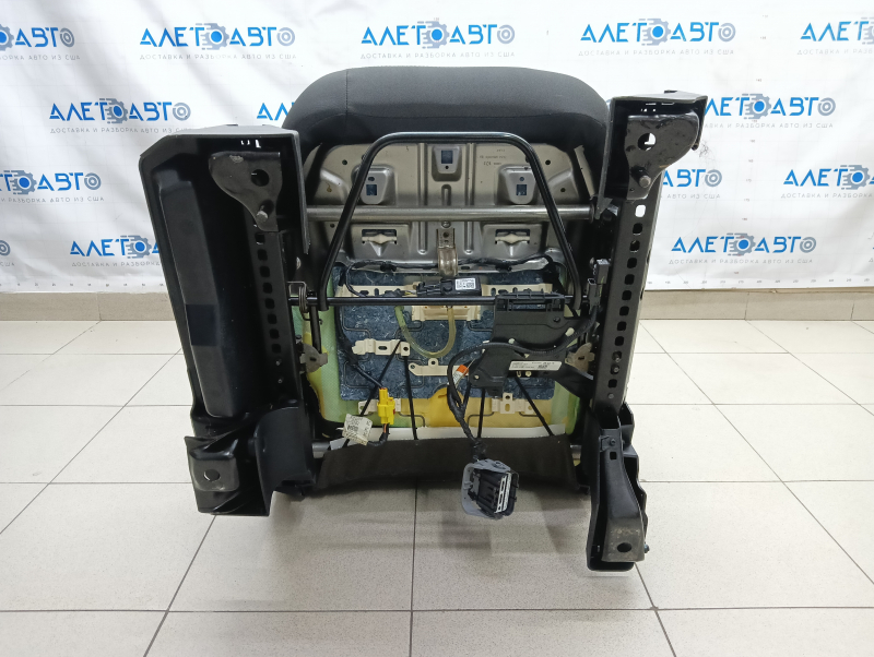 Passenger seat Ford Escape MK3 13-19 without airbag, mechanical, cloth black-gray, for dry cleaning