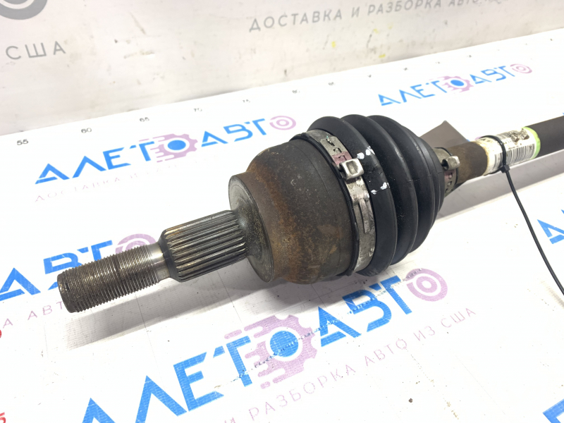 Drive axle shaft front right Ford Focus mk3 11-18 2.0 automatic transmission without bracket, broken silent block