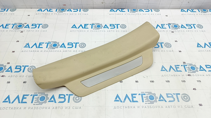 Door sill trim rear left Lexus RX350 RX450h 10-15 beige, with chrome trim, bumps on chrome, scuffed