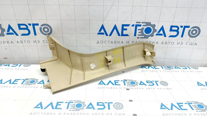 Trunk opening trim right Lexus RX350 RX450h 10-15 beige, worn