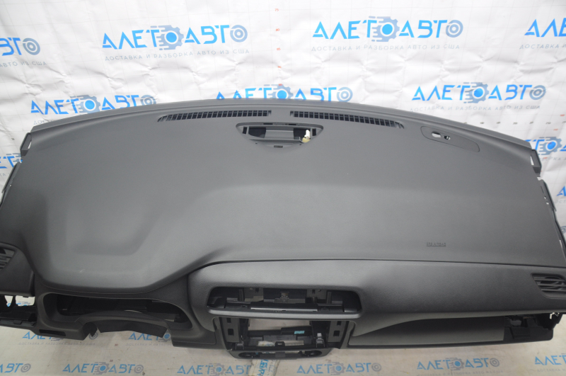 Torpedo front panel with AIRBAG Nissan Leaf 18-19 black worn overlay
