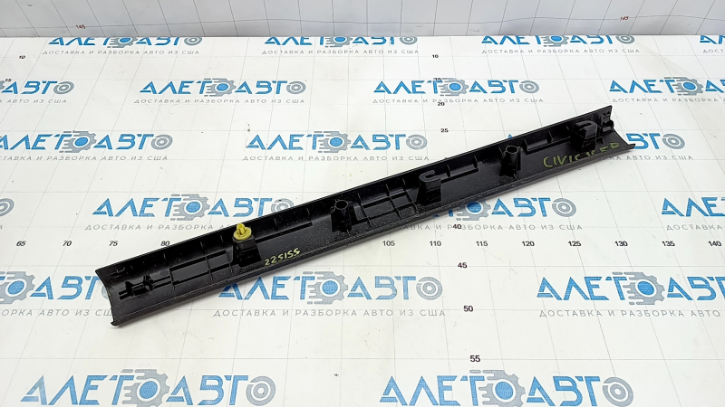 Door sill trim front right Honda Civic X FC 16-21 4d black, worn