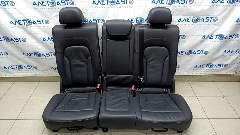 Rear row of seats 2nd row Audi Q5 8R 09-17 leather, black, scratches