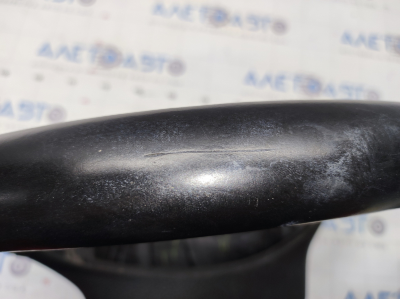Naked steering wheel VW Passat b7 12-15 USA leather, black, scratches, small bumps, worn