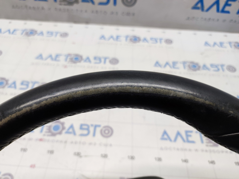 Naked steering wheel VW Passat b7 12-15 USA leather, black, scratches, small bumps, worn