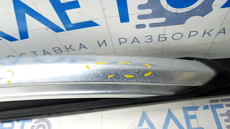 Roof rail right Ford Explorer 20 - chrome, with overlay, scratches, broken overlay mount