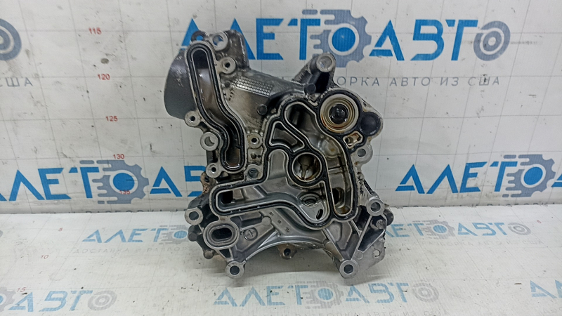 Engine oil filter housing with cooler Mercedes W167 GLE 450 20-23 3.0h without glass
