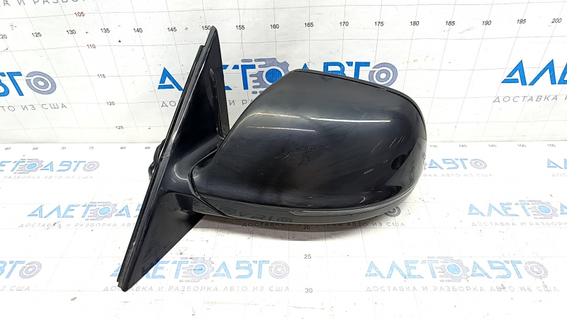 Side mirror left Audi Q5 8R 09-17 15 + 2 pins, BSM, auto-dimming, auto-folding, swivel, heating, backlight, black, scratch