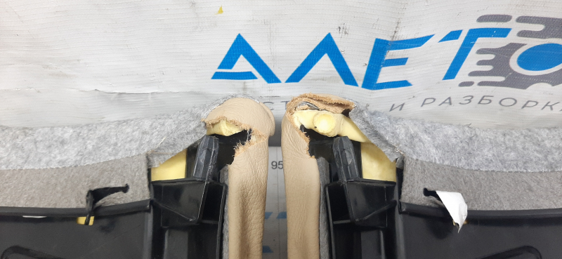Rear row of seats 2nd row BMW X3 F25 11-17 beige leather, needs cleaning, torn