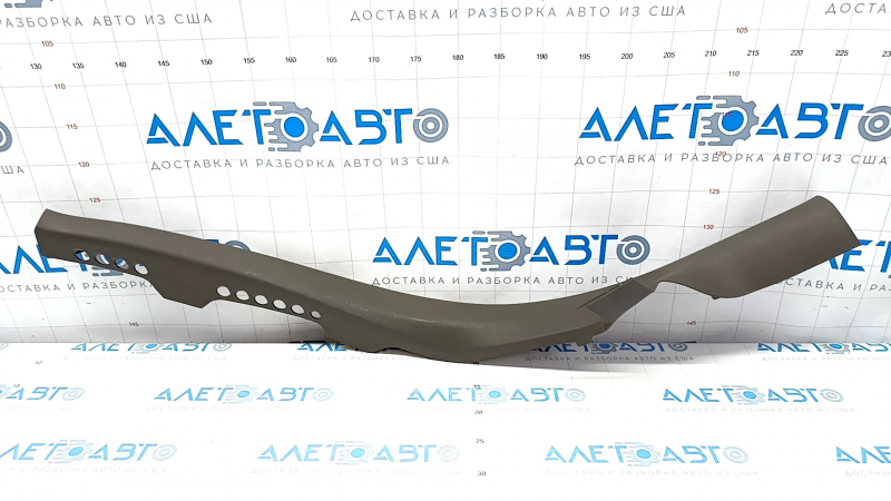 Door sill trim inner rear left Audi A4 B8 08-16 sedan, dark brown, worn