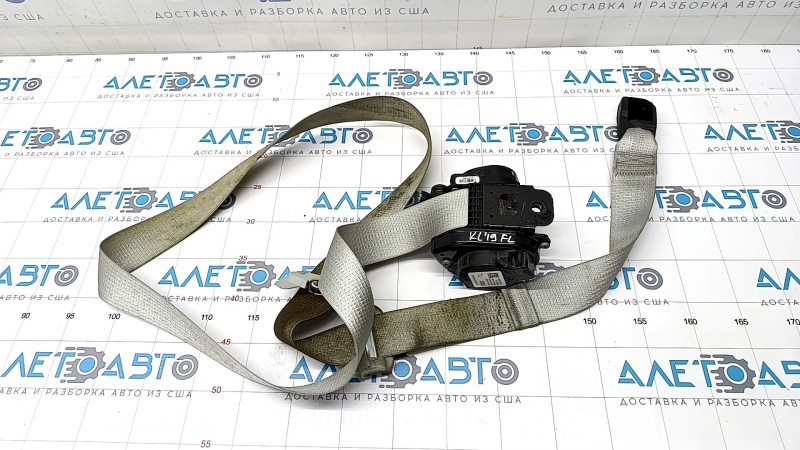 Driver's seat belt Jeep Cherokee KL 19-21 gray, shot, for dry cleaning