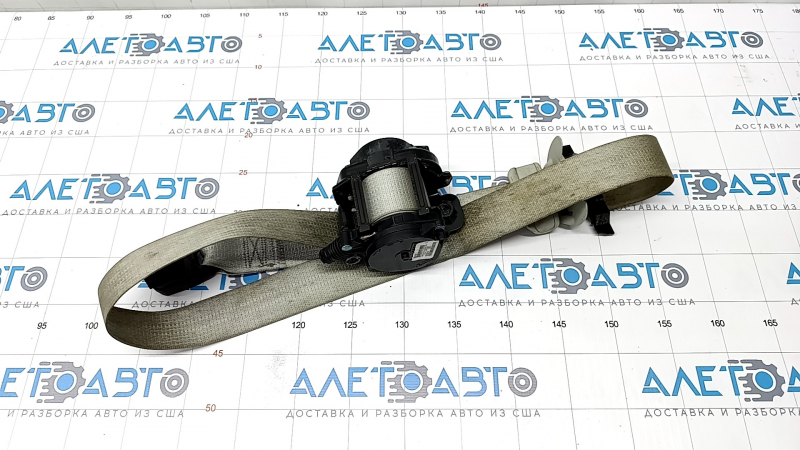 Passenger seat belt Jeep Cherokee KL 19-21 gray, shot, for dry cleaning
