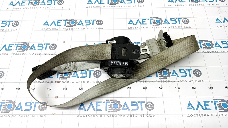Passenger seat belt Jeep Cherokee KL 19-21 gray, shot, for dry cleaning