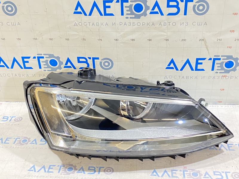 Headlight front right VW Jetta 11-18 naked USA white reflector