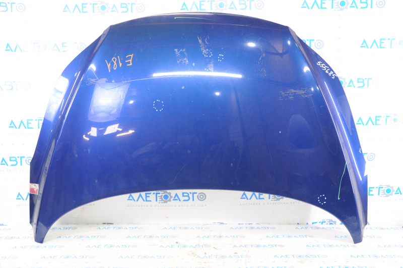 Hood bare Hyundai Elantra UD 11-16 blue S7U steel dents