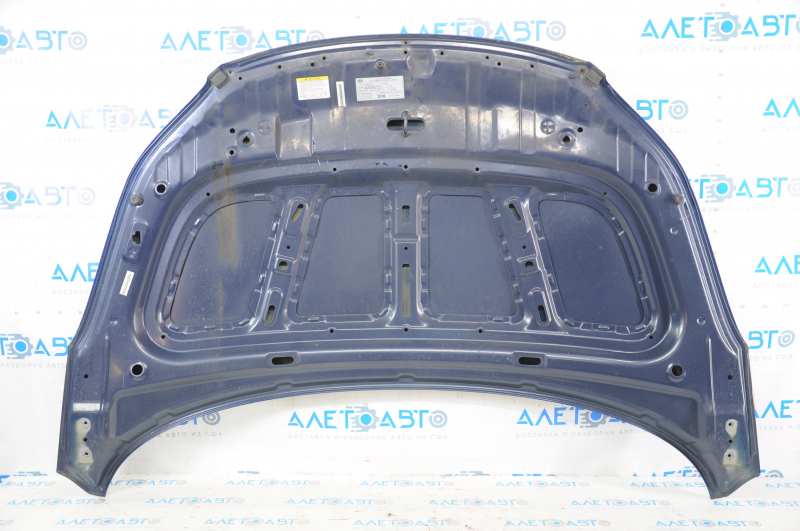 Hood bare Hyundai Elantra UD 11-16 blue S7U steel dents