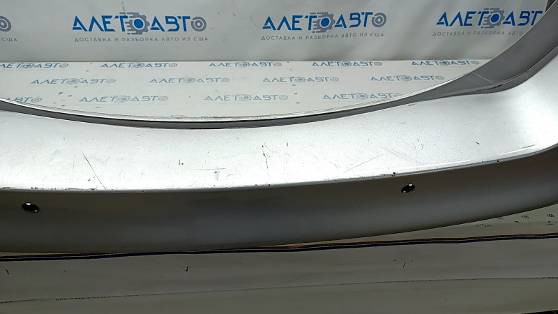 Rear bumper bare Ford Fusion mk5 13-18 for parking sensors, silver, scratches