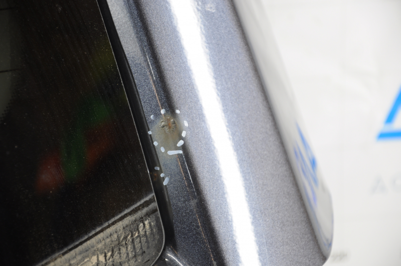 Naked trunk door with glass Subaru Forester 14-18 SJ graphite 61K, glass XYG, rust along the glass