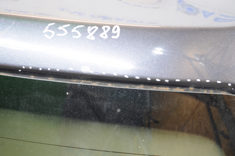 Naked trunk door with glass Subaru Forester 14-18 SJ graphite 61K, glass XYG, rust along the glass