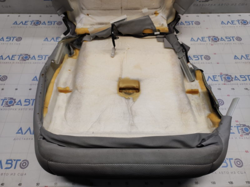 Lexus ES350 07-09 passenger seat upholstery grey leather, heated, creases