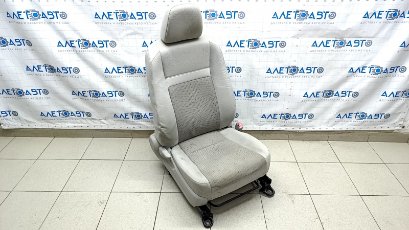 Passenger seat Toyota Camry v50 12-14 usa without airbag, mechanical, gray cloth, for cleaning