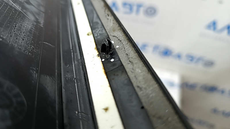 Door sill outer front left Audi Q5 8R 13-16 hybrid black with chrome, scratches, dent, broken fastening