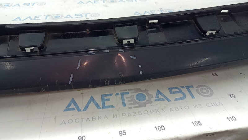 Front bumper bare Toyota Prius 30 13-15 rest, graphite, dented, tear, pressed, fracture crepe, scratches