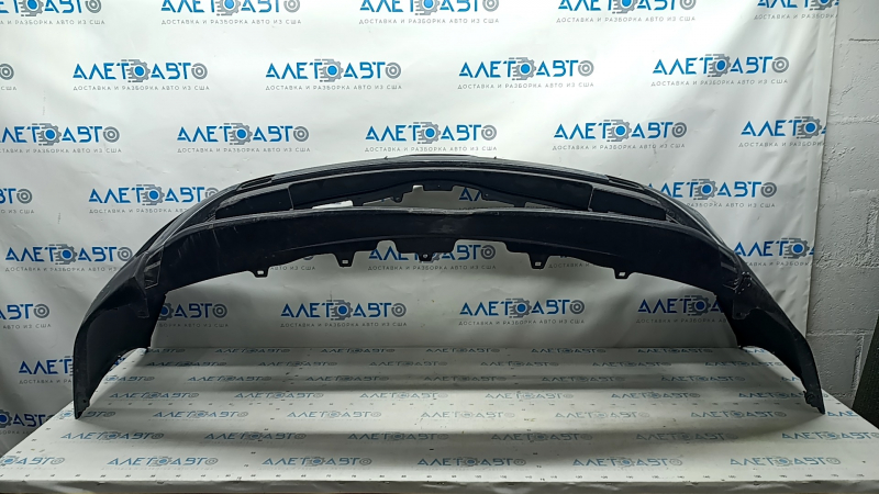 Front bumper bare Toyota Prius 30 13-15 rest, graphite, dented, tear, pressed, fracture crepe, scratches