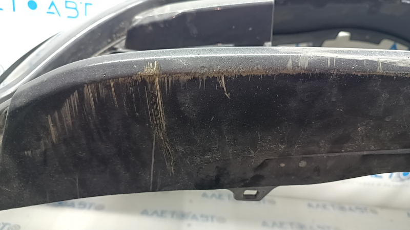 Front bumper bare Toyota Prius 30 13-15 rest, graphite, dented, tear, pressed, fracture crepe, scratches