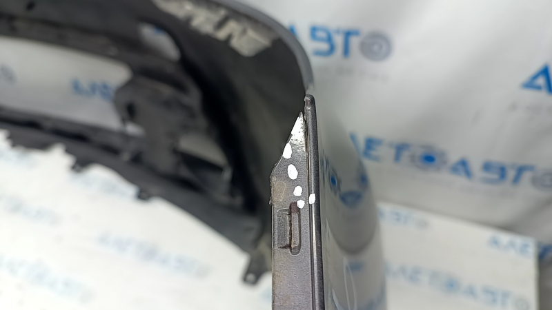 Front bumper bare Toyota Prius 30 13-15 rest, graphite, dented, tear, pressed, fracture crepe, scratches