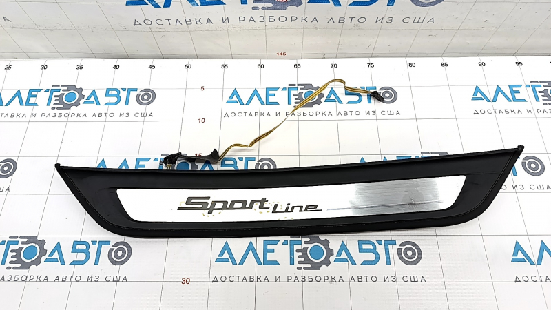 Door sill trim outer rear left BMW 5 G30 17-23 Sport Line, with illumination, corrosion