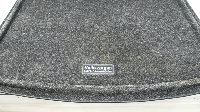 Trunk mat VW Tiguan 18 - black cloth, under 2 rows, for dry cleaning, cracks