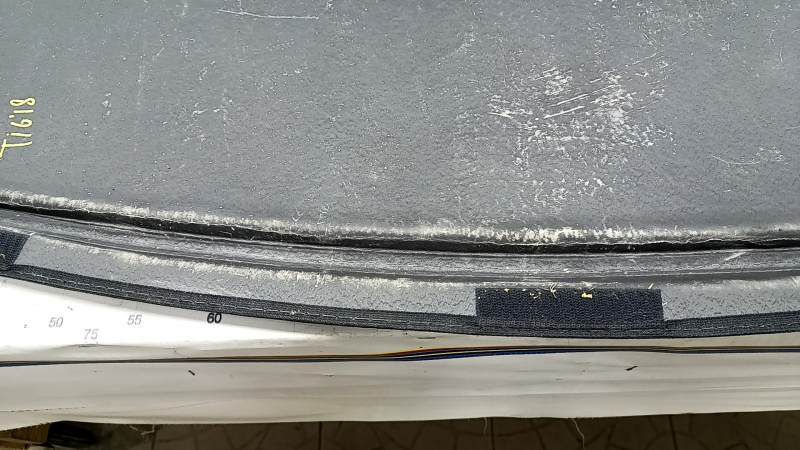 Trunk mat VW Tiguan 18 - black cloth, under 2 rows, for dry cleaning, cracks