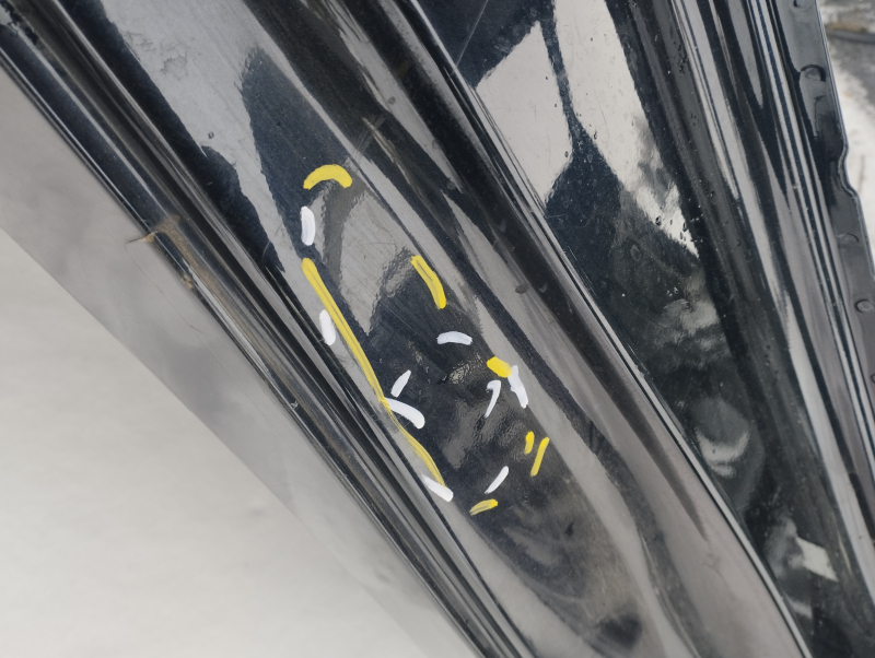 Quarter wing rear right Toyota Camry v50 12-14 usa, graphite, on the body, bumps