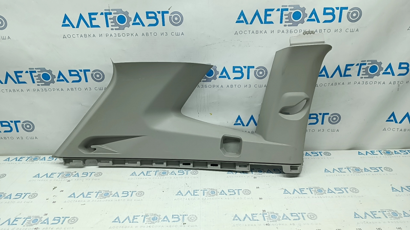 Rear pillar trim left VW Tiguan 18 - gray, scratches, broken fastener