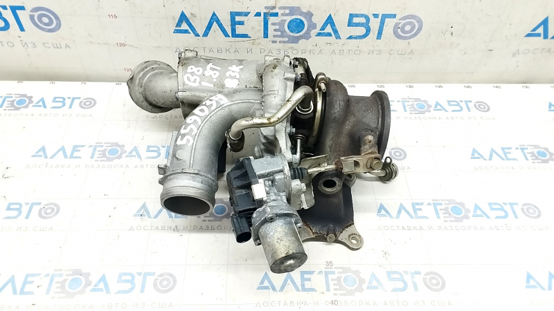 Turbine assembly with manifold and cooling pipes VW Passat b8 16-19 USA 1.8T, 2.0T 83k