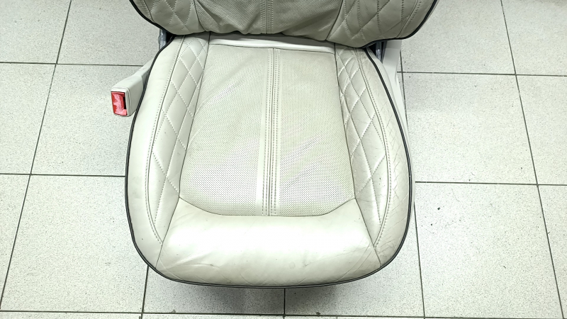 Driver's seat Ford Fusion mk5 17-20 without airbag, without adjustments, without motors, with pad, leather, gray, broken back