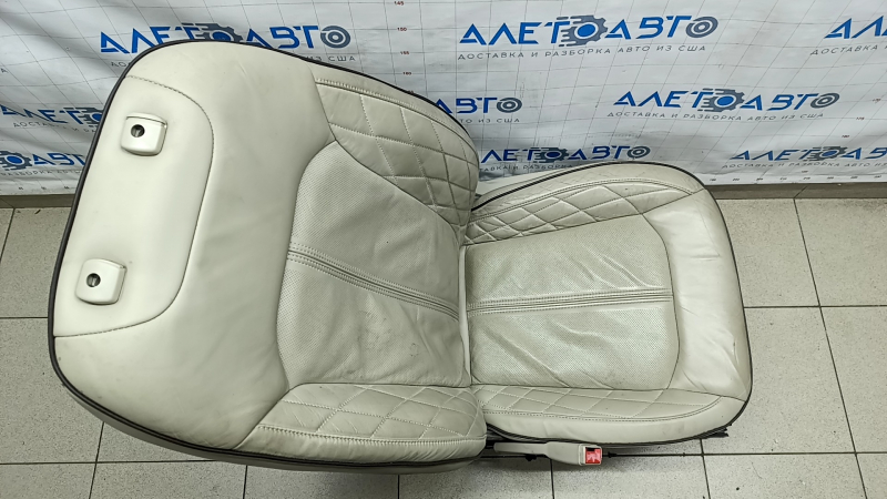 Driver's seat Ford Fusion mk5 17-20 without airbag, without adjustments, without motors, with pad, leather, gray, broken back