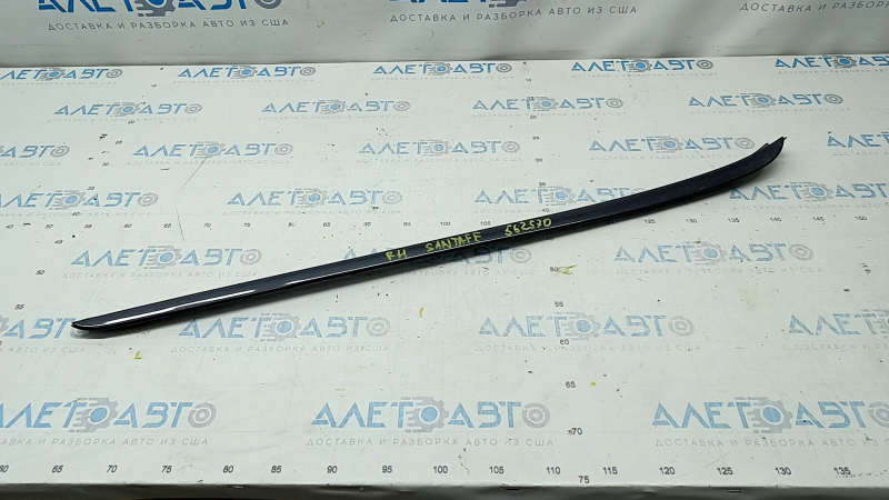 Windshield molding right Hyundai Santa FE Sport 13-18 matte, tear of seal, breakage of fastener