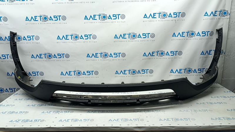 Front bumper bare Hyundai Santa FE Sport 13-16 usa prerest, lower part, structure, broken fastening, pressed, scratches, cracks